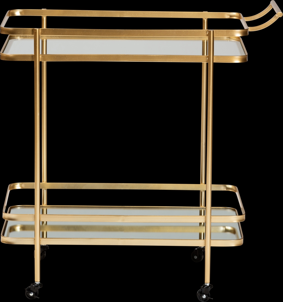 Coveview Yellow Bar Cart - Thumbnail - Image 3