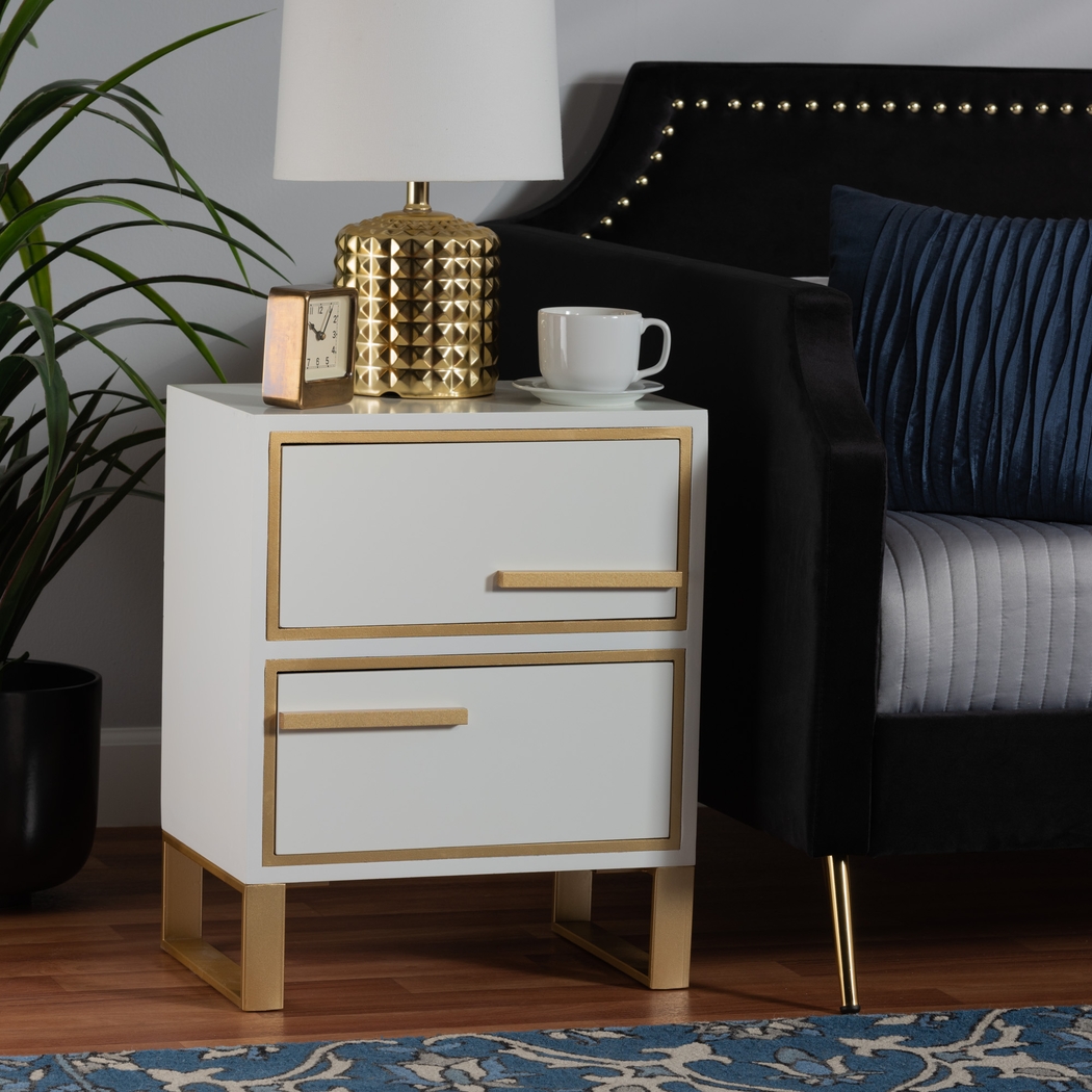 Coveyrise White Nightstand - Thumbnail - Image 2