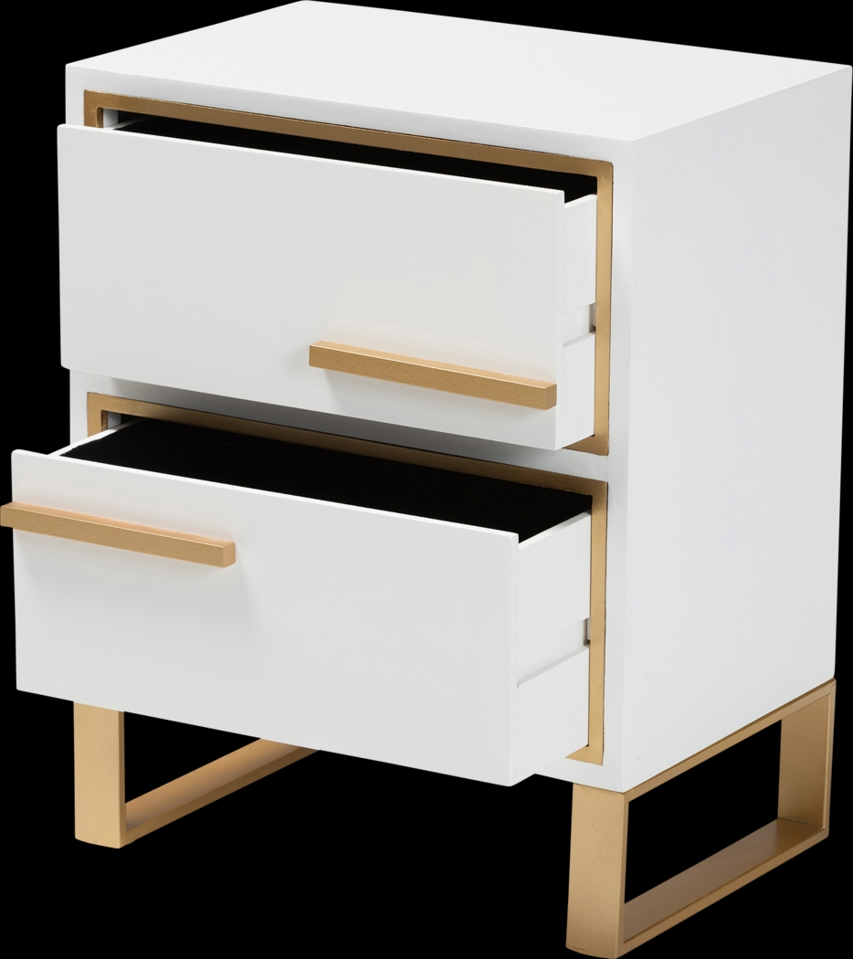 Coveyrise White Nightstand - Thumbnail - Image 4