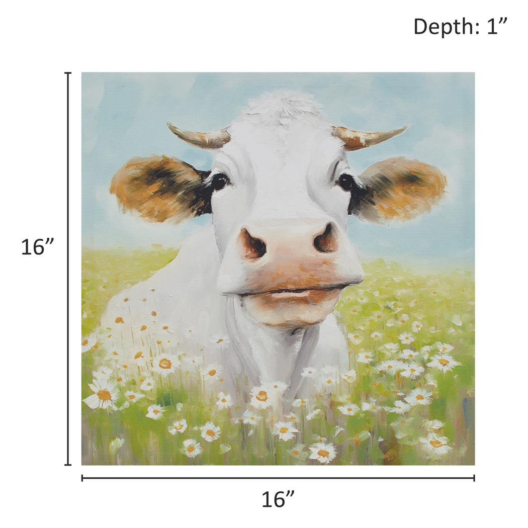 Cow In The Sunshine Green Wall Decor - Thumbnail - Image 8