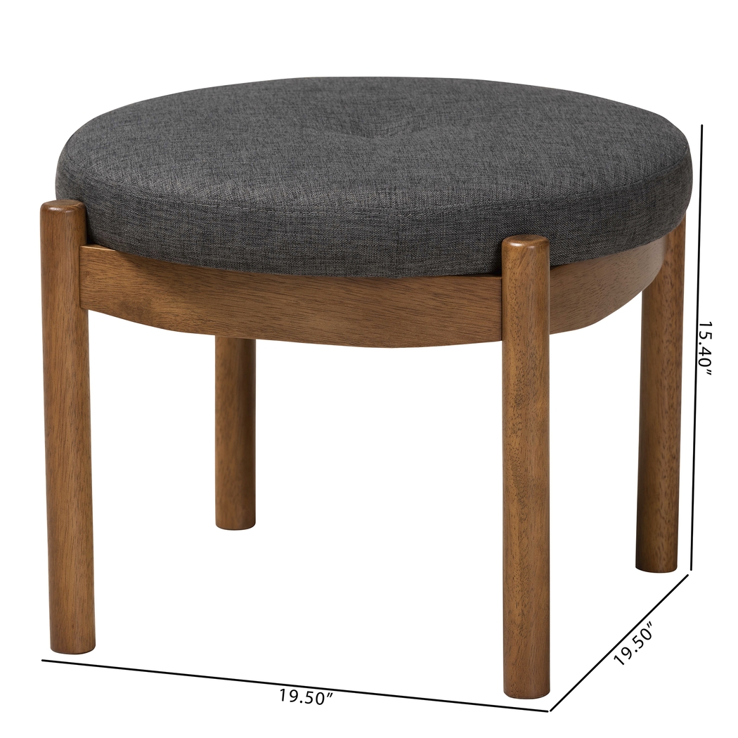 Coweeset Dark Gray Ottoman - Thumbnail - Image 8