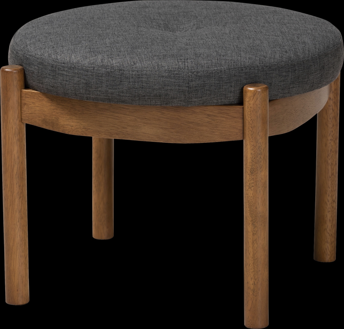 Coweeset Dark Gray Ottoman - Thumbnail - Image 1