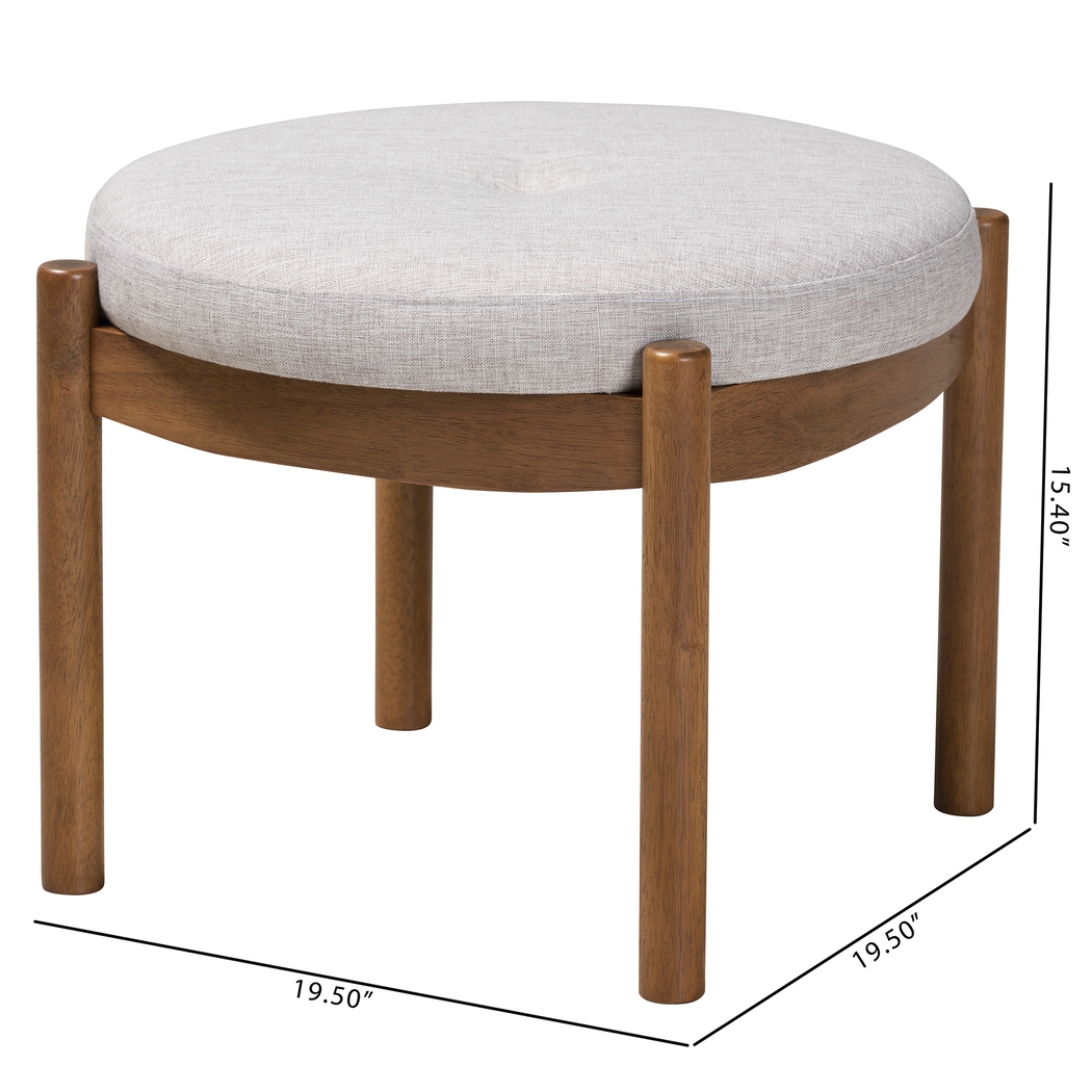 Coweeset Light Gray Ottoman - Thumbnail - Image 8