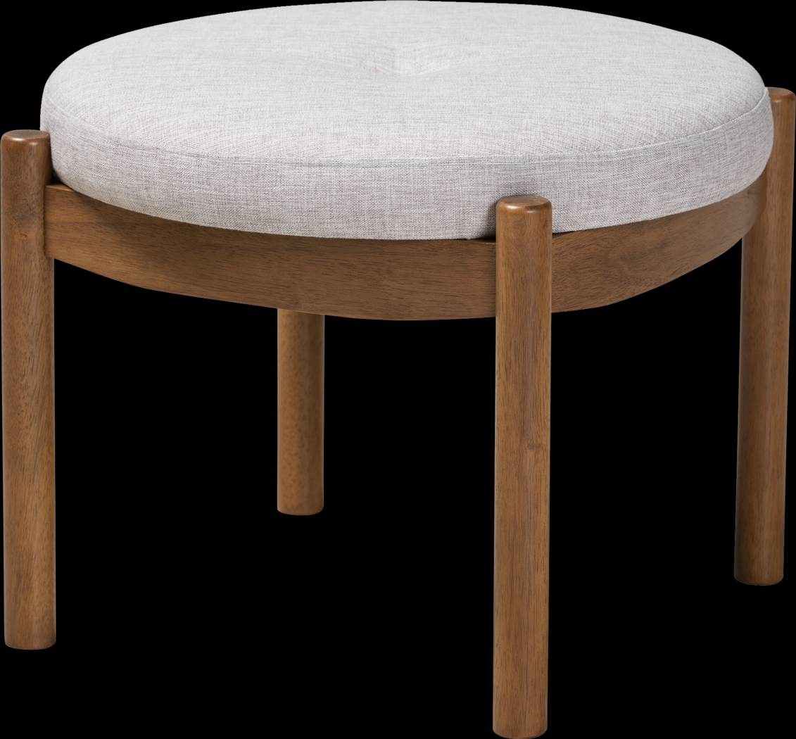 Coweeset Light Gray Ottoman - Thumbnail - Image 1