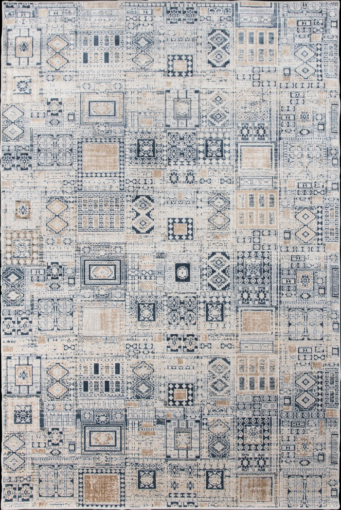 Cowle Navy 10'3 x 14' Rug - Thumbnail - Image 1