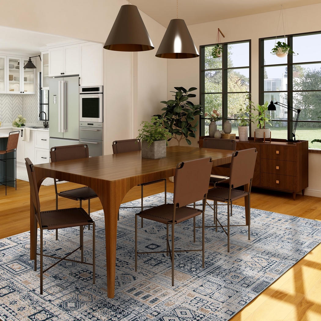 Cowle Navy 5'3 x 7'6 Rug - Thumbnail - Image 2