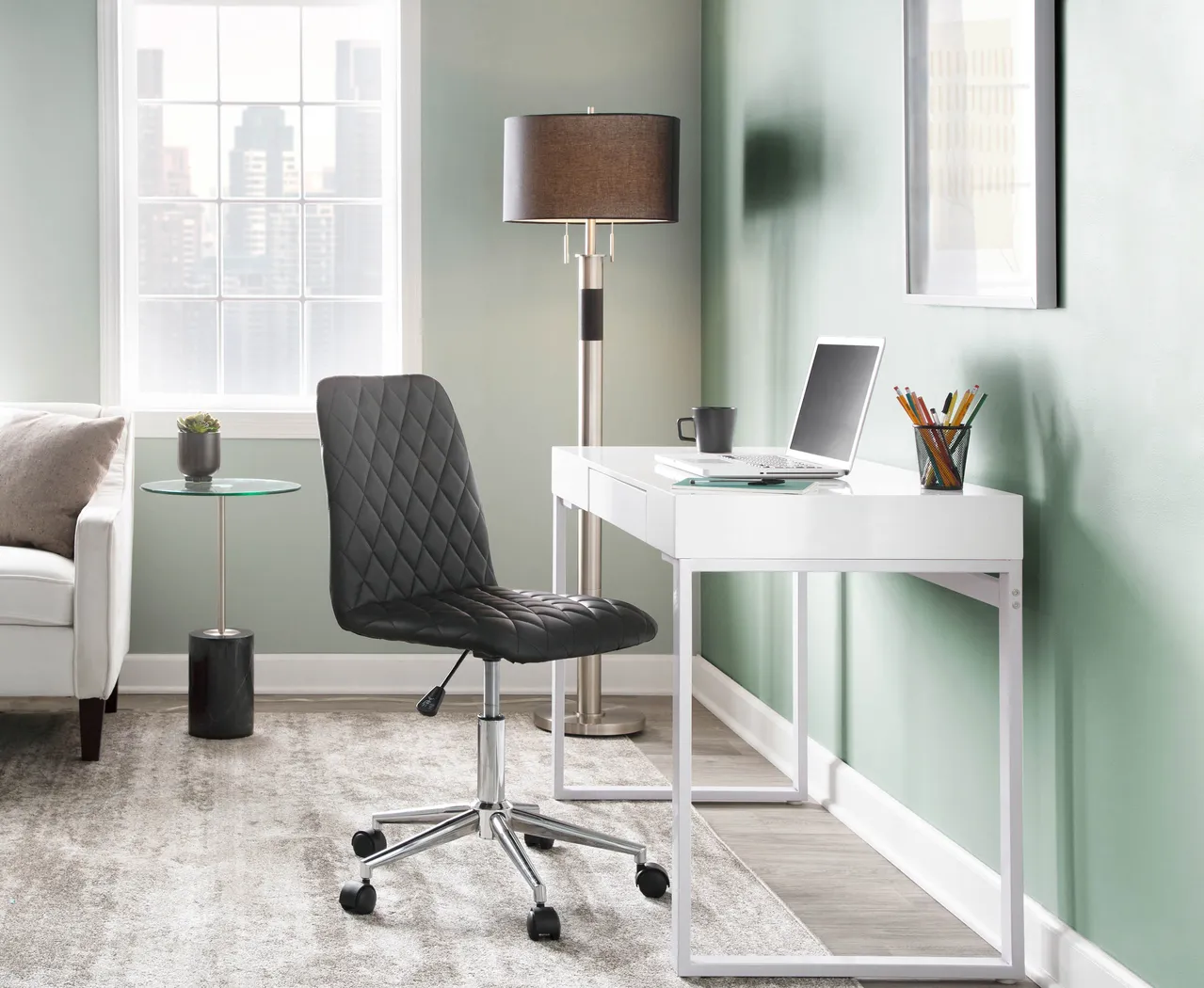 Cozette Black Floor Lamp - Thumbnail - Image 8