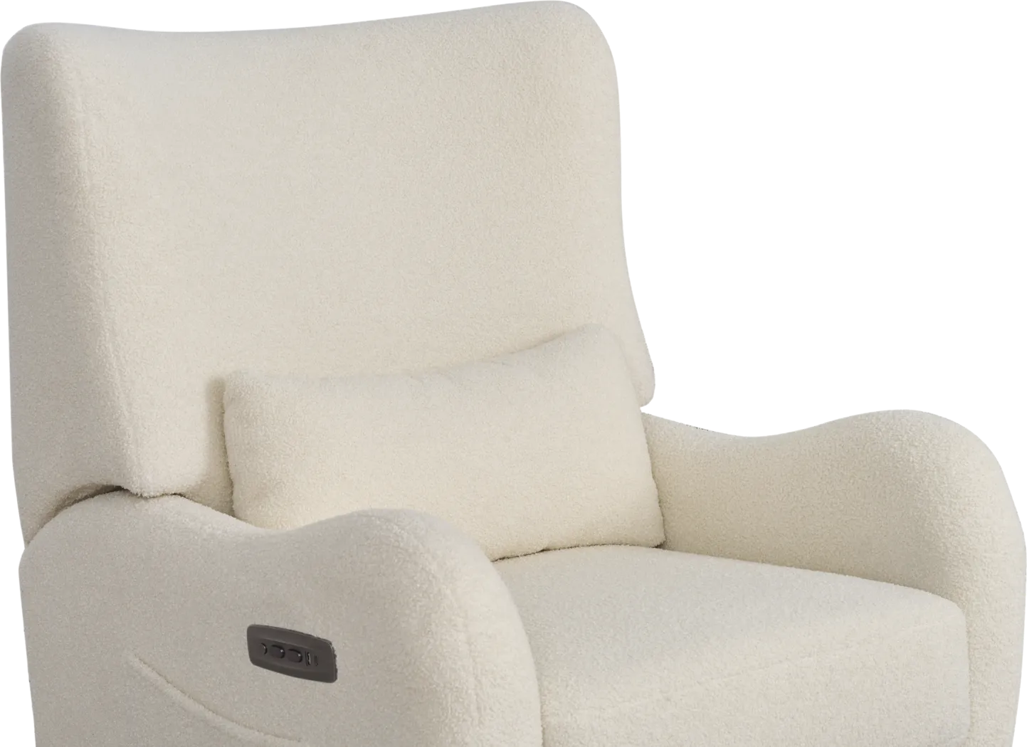 Cozy Bear Ivory Power Glider Recliner with Swivel - Thumbnail - Image 3