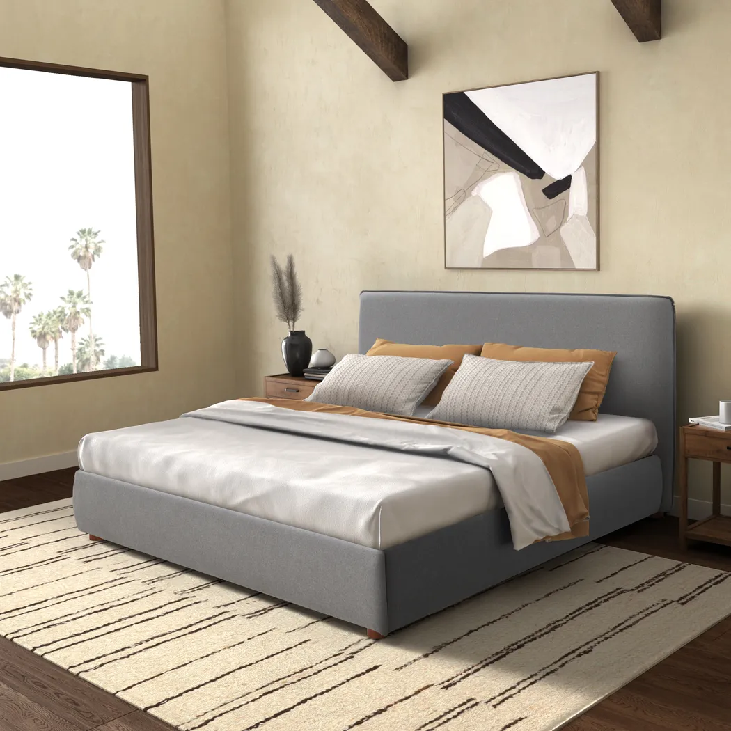 Craan Light Gray Queen Bed - Thumbnail - Image 3
