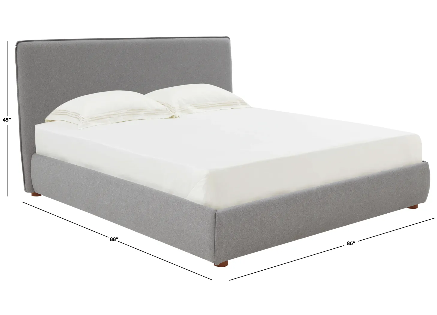 Craan Light Gray Queen Bed - Thumbnail - Image 6