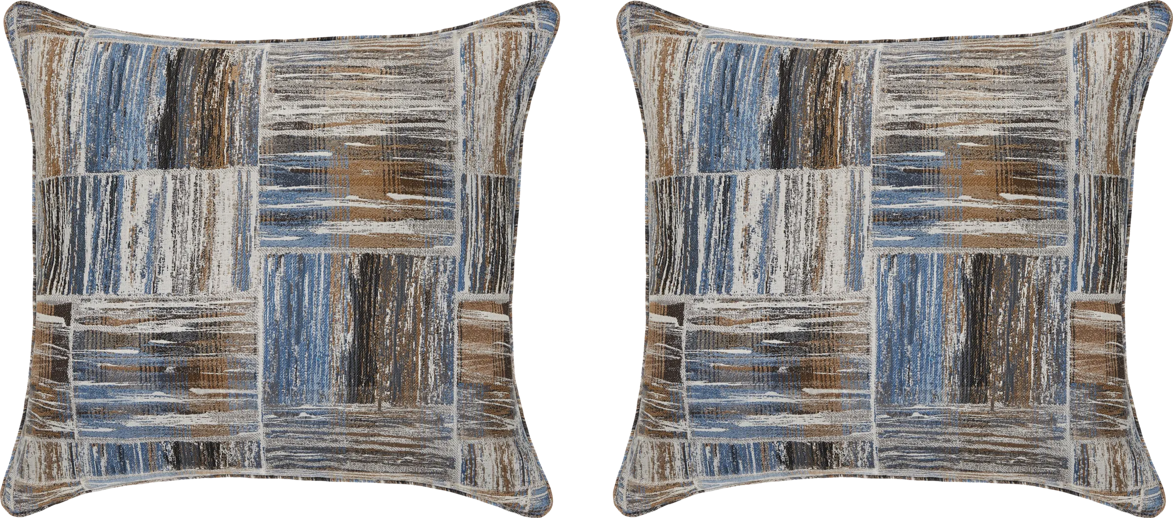 Crafted Navy Toss Pillow Pair - Thumbnail - Image 1