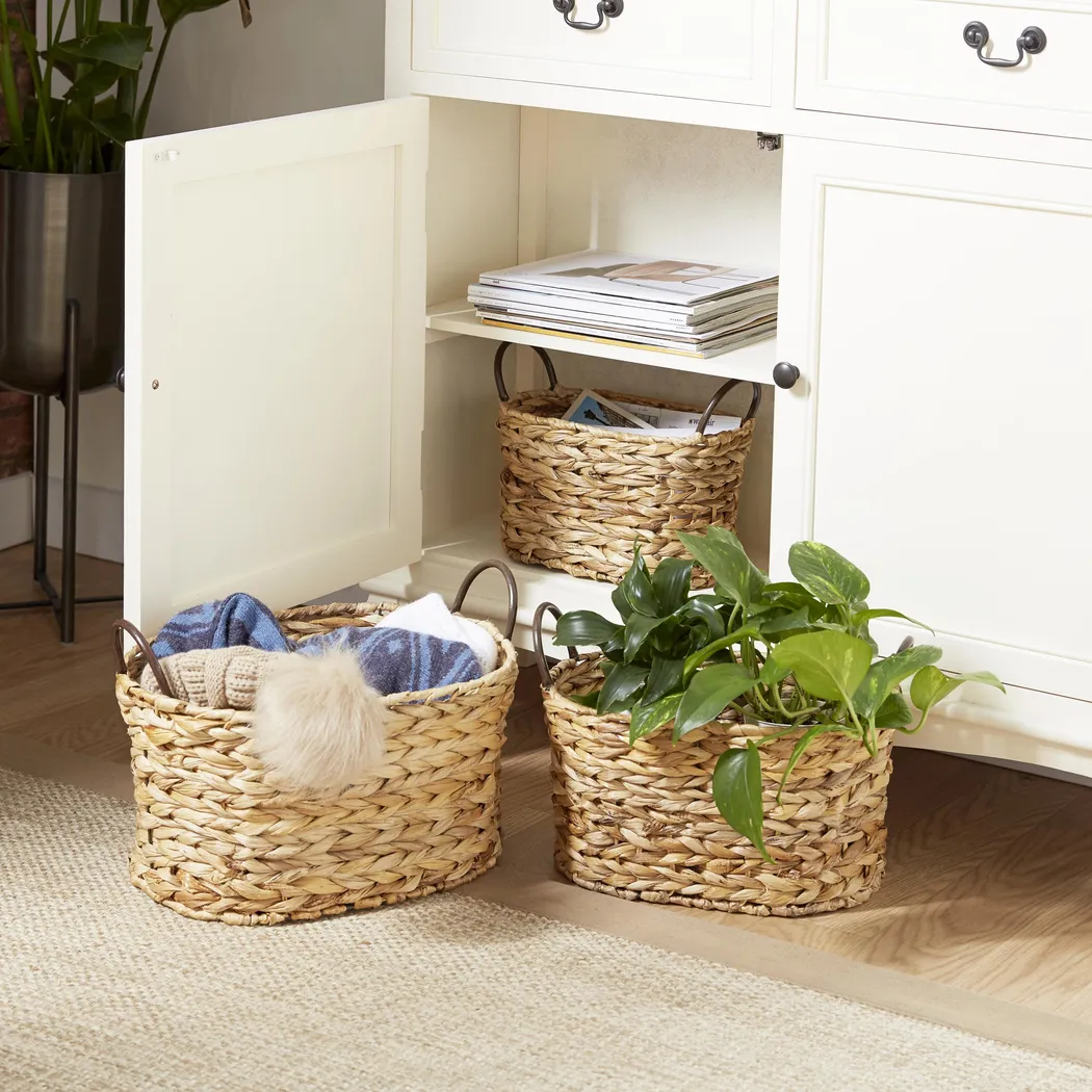 Crag Brown Basket, Set of 3 - Thumbnail - Image 2