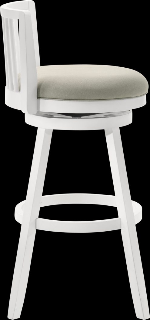 Cragy I White and Beige Barstool - Thumbnail - Image 5