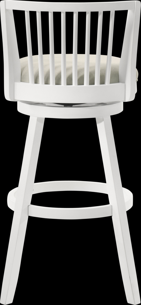 Cragy I White and Beige Barstool - Thumbnail - Image 6
