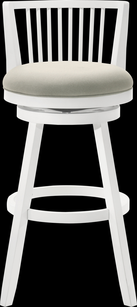 Cragy I White and Beige Barstool - Thumbnail - Image 7