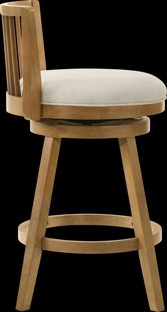 Cragy II Brown and Ivory Barstool - Thumbnail - Image 5