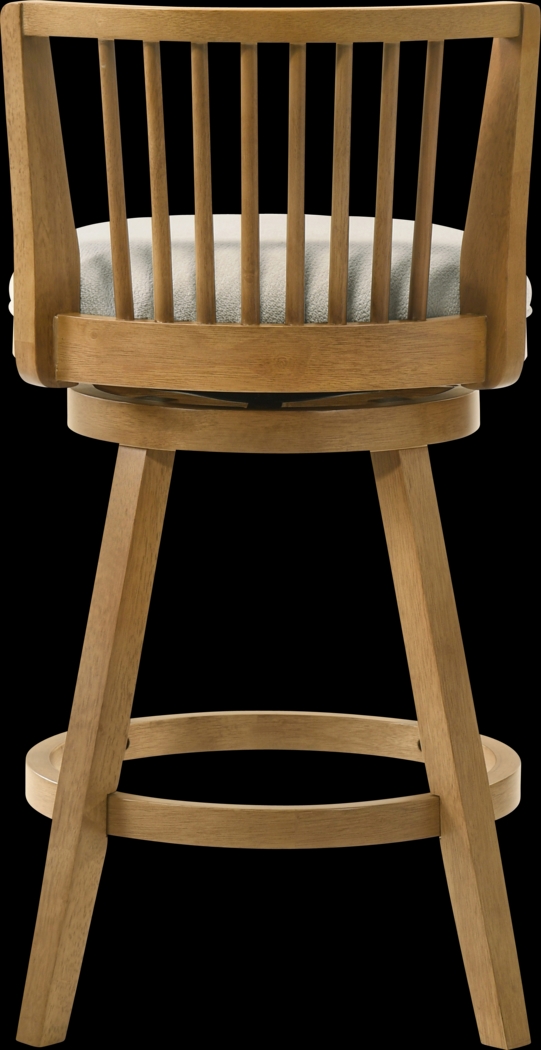 Cragy II Brown and Ivory Counter Height Stool - Thumbnail - Image 2