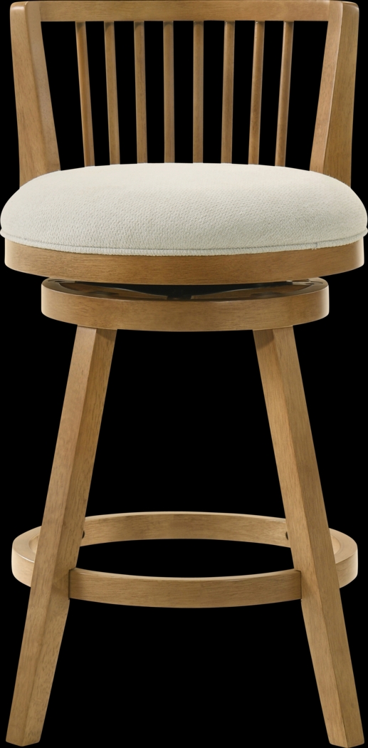 Cragy II Brown and Ivory Counter Height Stool - Thumbnail - Image 4