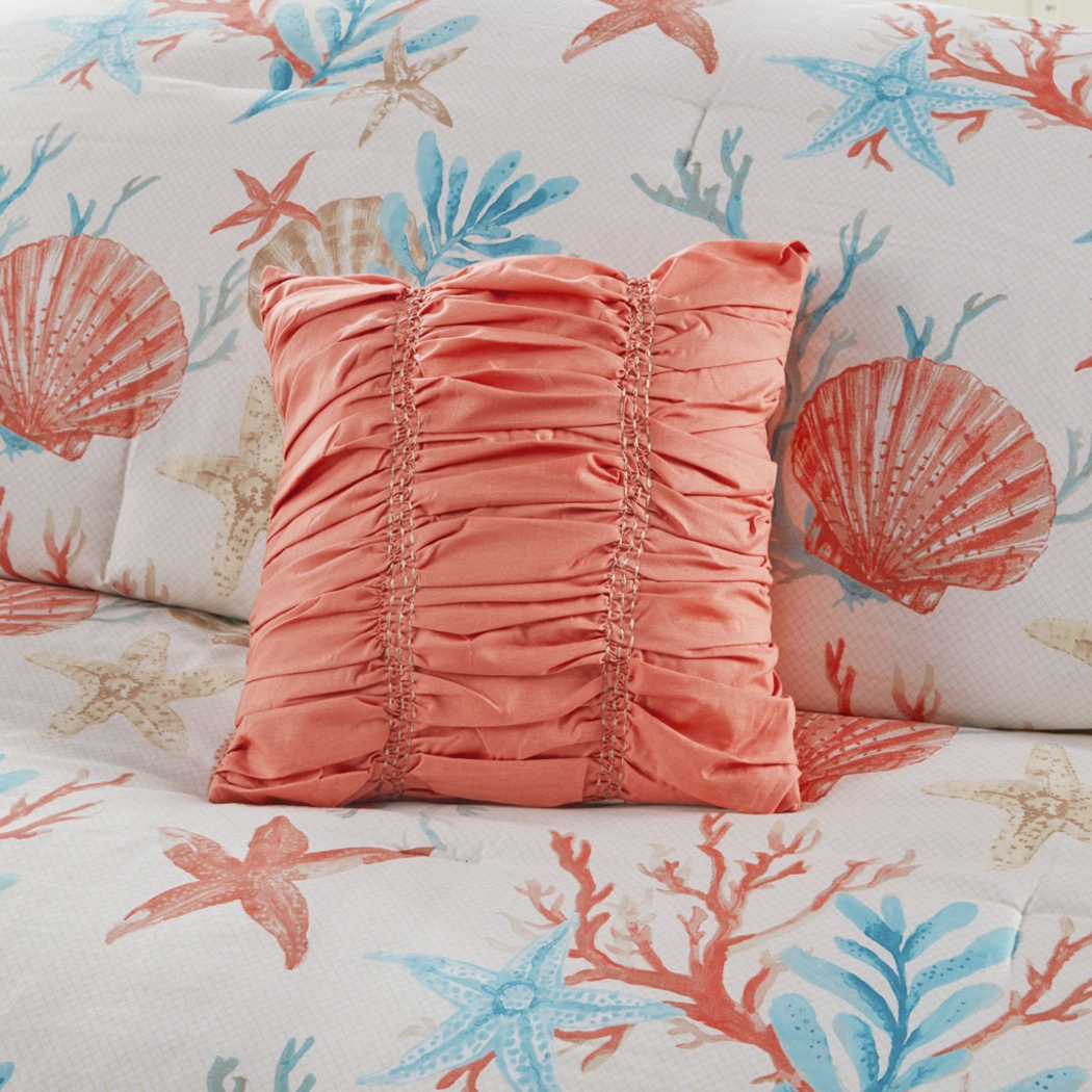 Craigie Coral 7 Pc California King Comforter Set - Thumbnail - Image 6