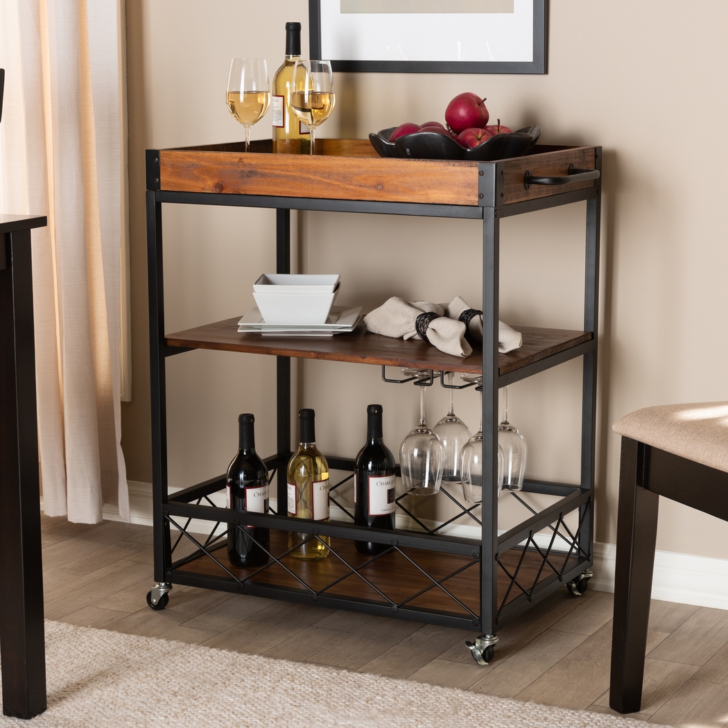 Cranbrook Oak Bar Cart - Thumbnail - Image 2