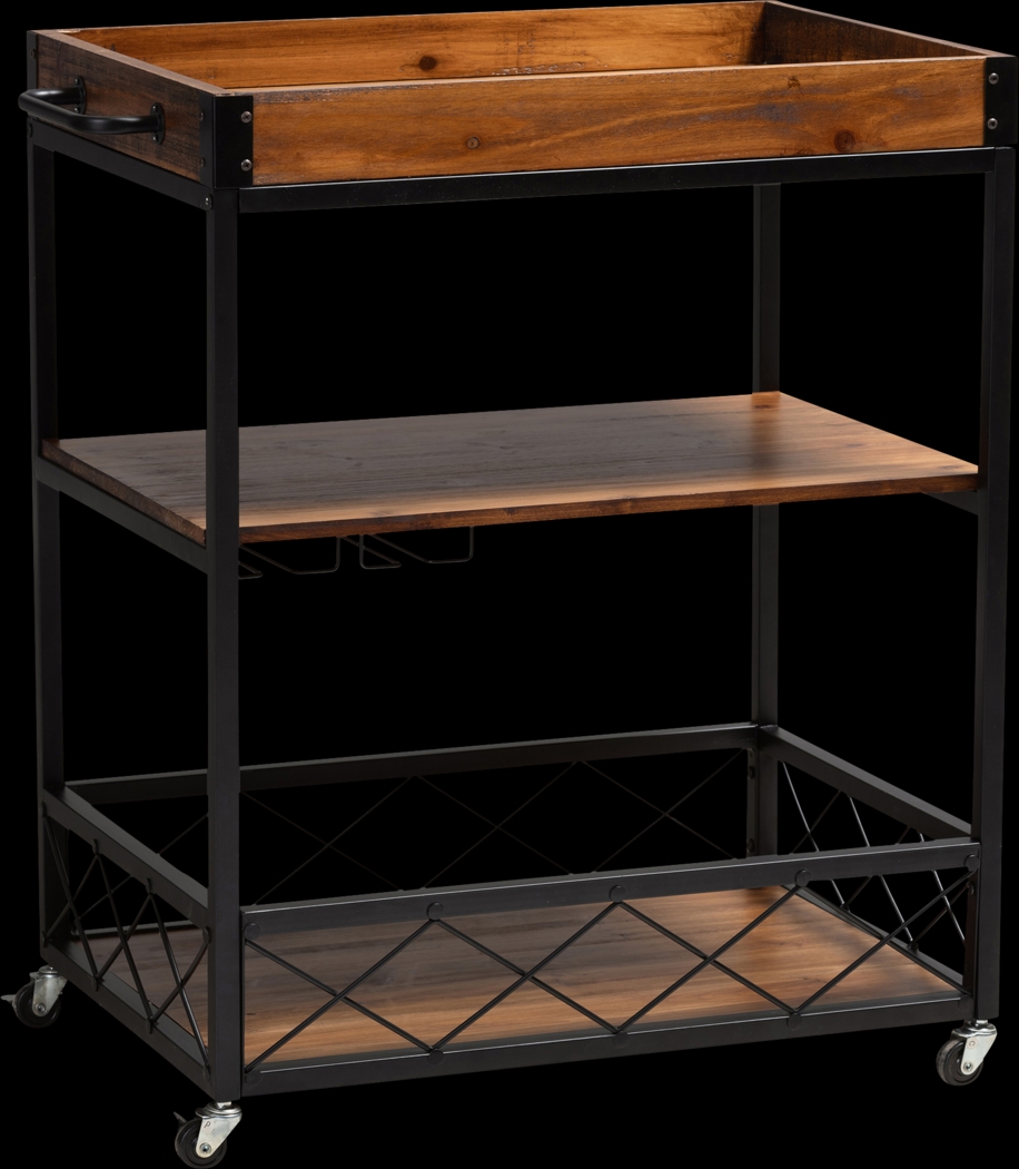 Cranbrook Oak Bar Cart - Thumbnail - Image 1