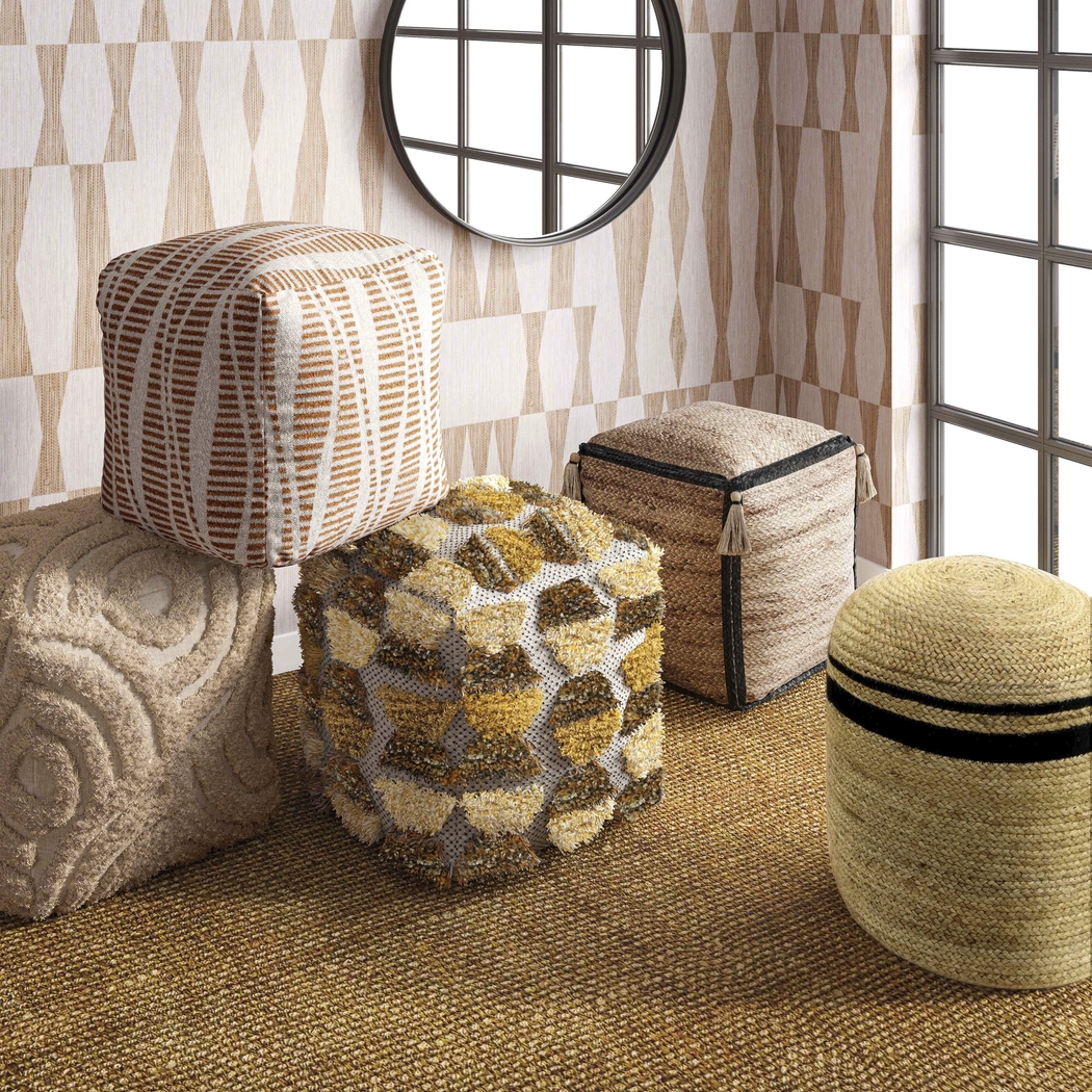 Cranburne Beige Ottoman - Thumbnail - Image 2