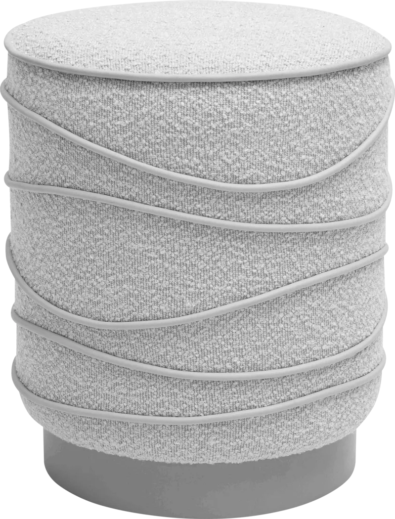 Cranefield Gray Ottoman - Thumbnail - Image 3