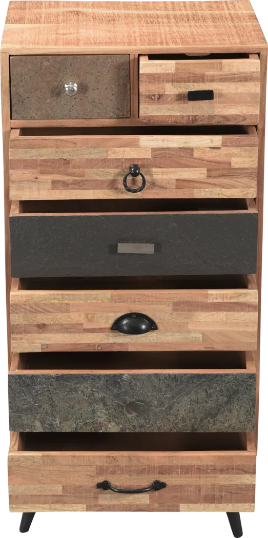 Cranmore Brown Tall Accent Cabinet - Thumbnail - Image 2