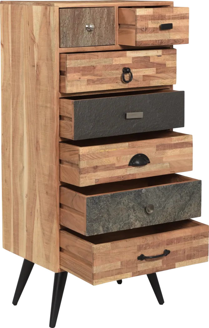 Cranmore Brown Tall Accent Cabinet - Thumbnail - Image 3