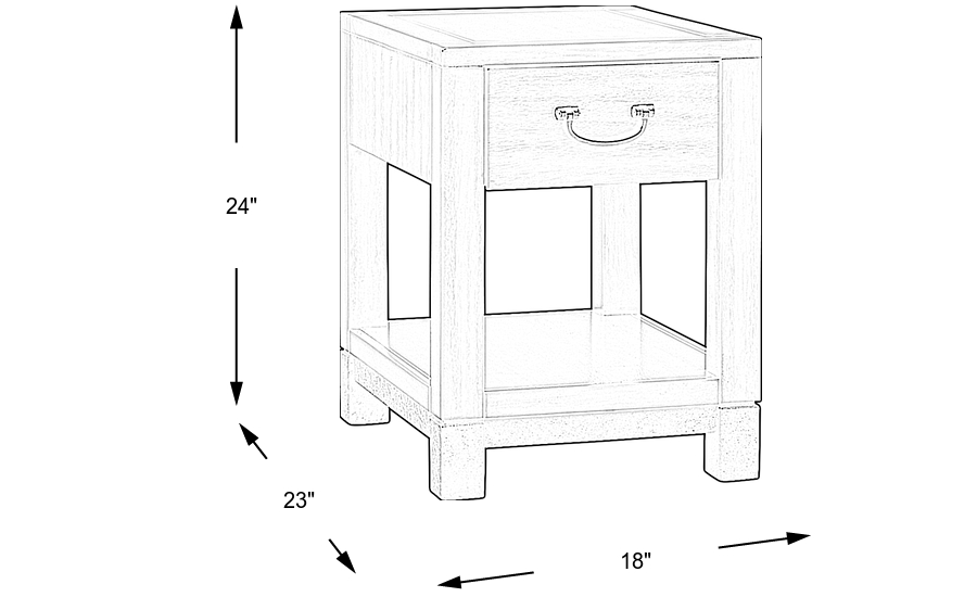 Dimension Image. Please refer to the Dimension Tab on this page for dimension details.
