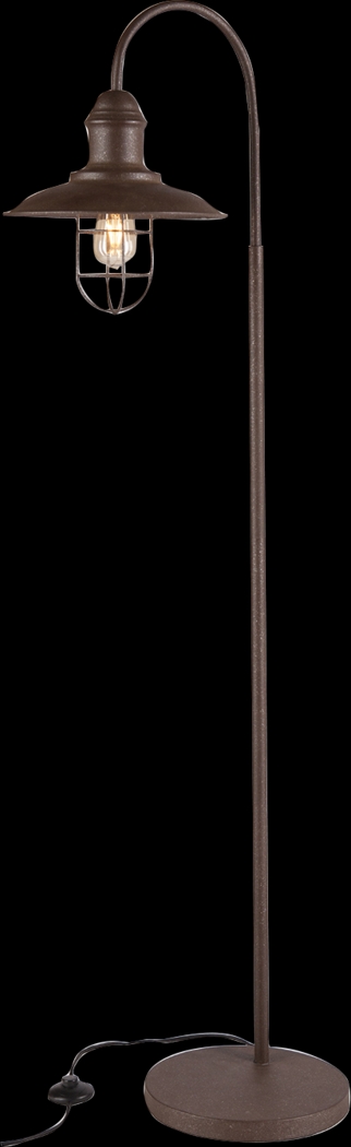 Crayford Brown Floor Lamp - Thumbnail - Image 1