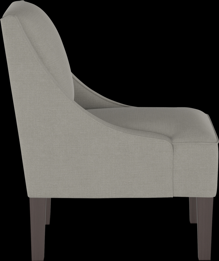 Creamy Hues Gray Accent Chair - Thumbnail - Image 3