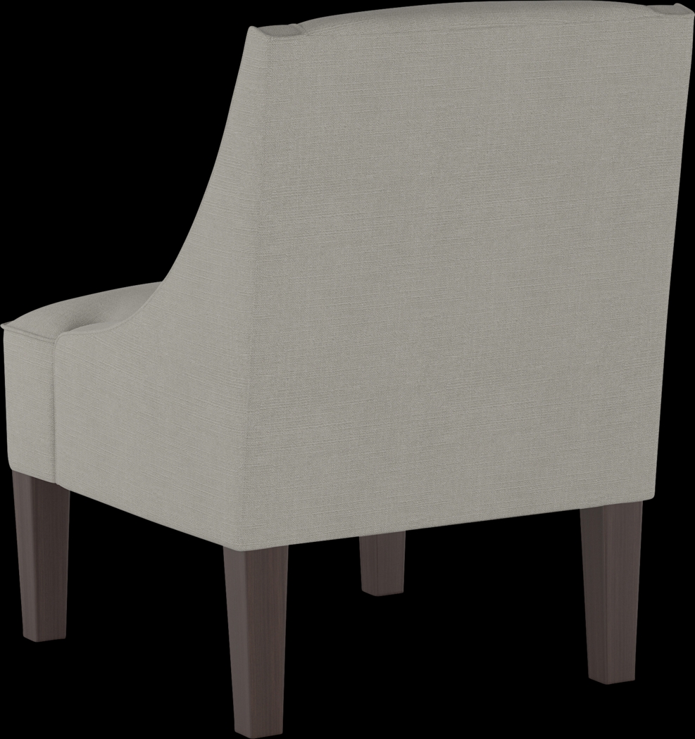 Creamy Hues Gray Accent Chair - Thumbnail - Image 4
