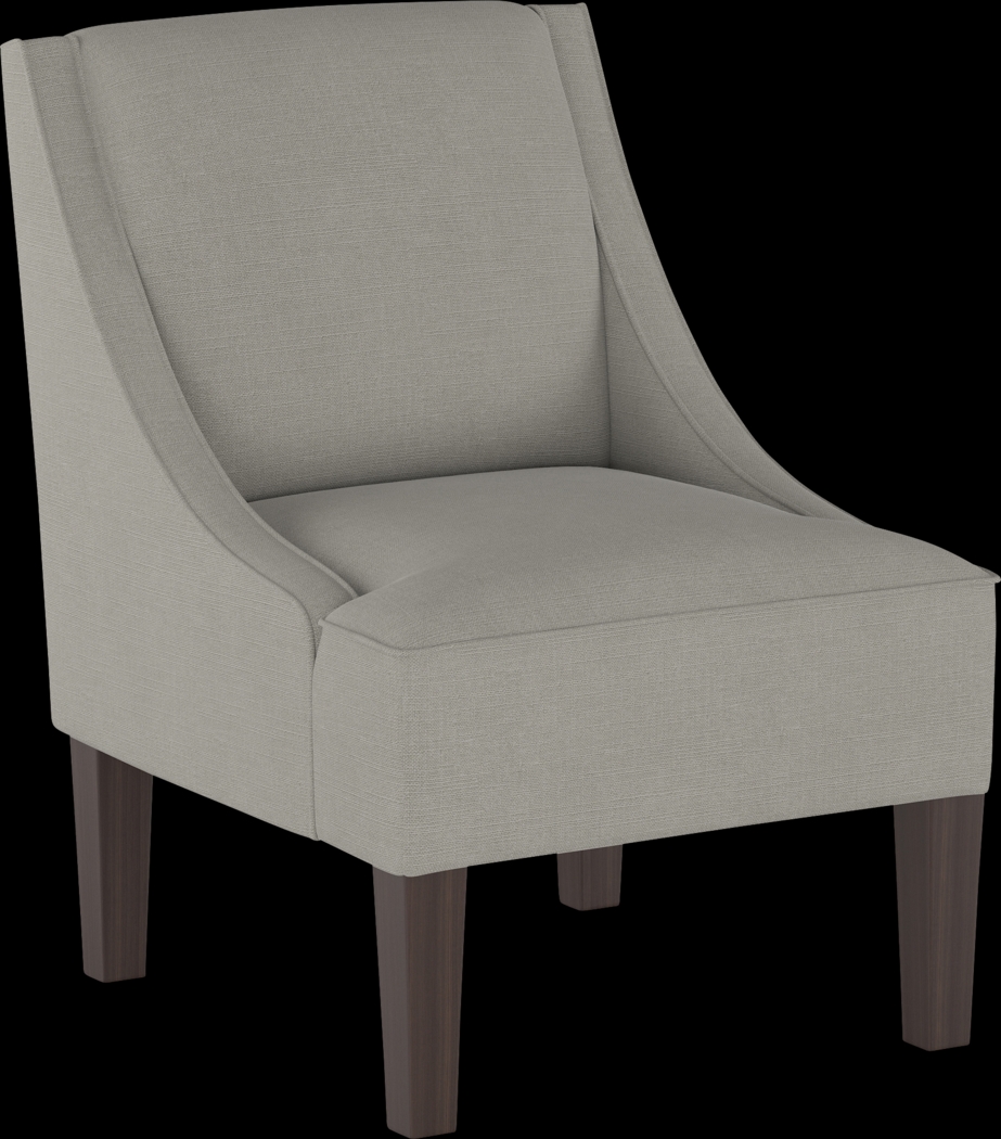 Creamy Hues Gray Accent Chair - Thumbnail - Image 1