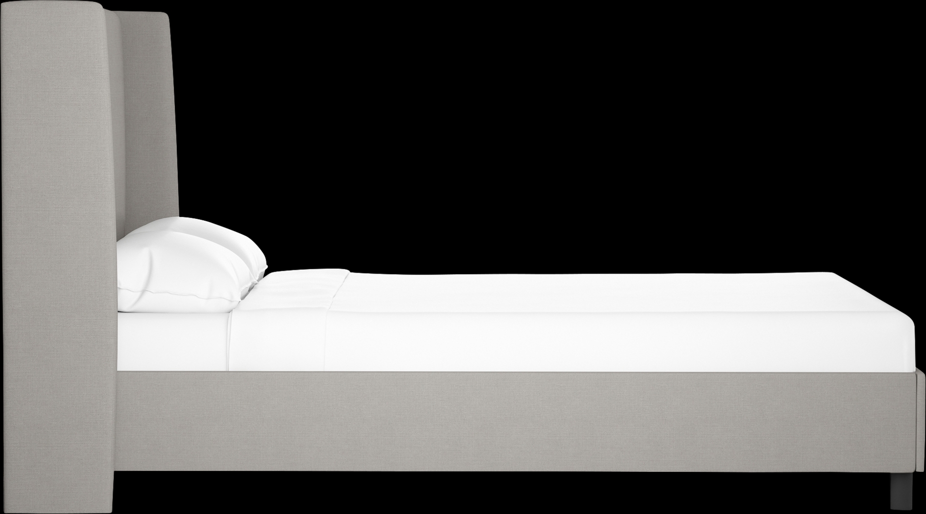 Kids Creamy Hues Gray Full Upholstered Bed - Thumbnail - Image 3