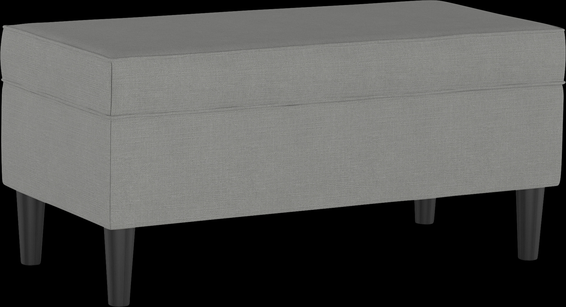 Creamy Hues Gray Storage Bench - Thumbnail - Image 1