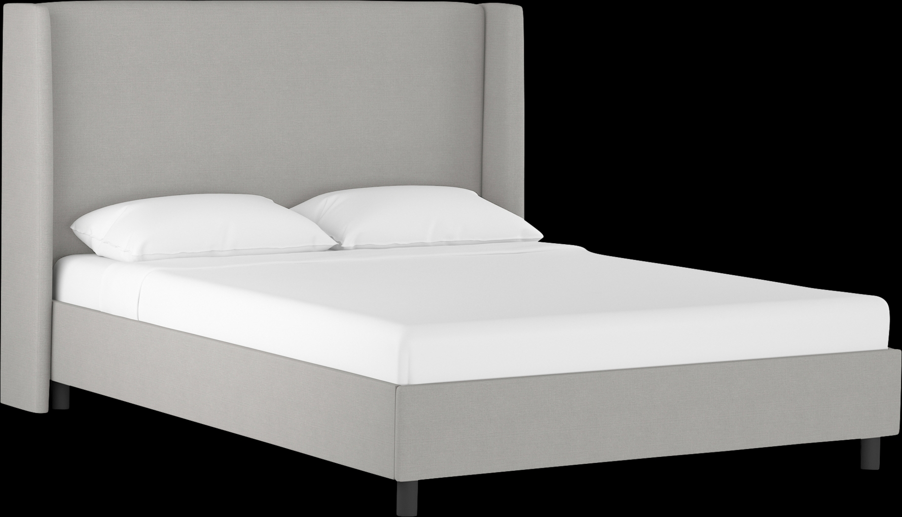 Kids Creamy Hues Gray Twin Upholstered Bed - Thumbnail - Image 1