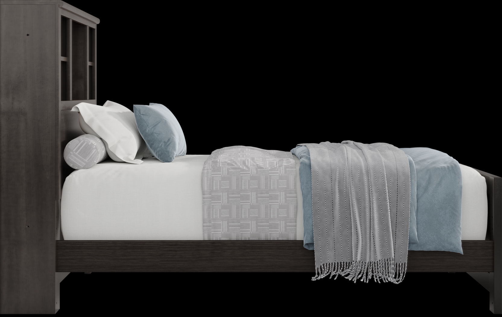 Kids Creekside 2.0 Charcoal Twin Bookcase Bed - Thumbnail - Image 4