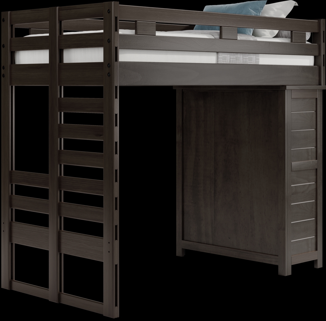 Kids Creekside 2.0 Charcoal Twin Loft with Chest - Thumbnail - Image 3