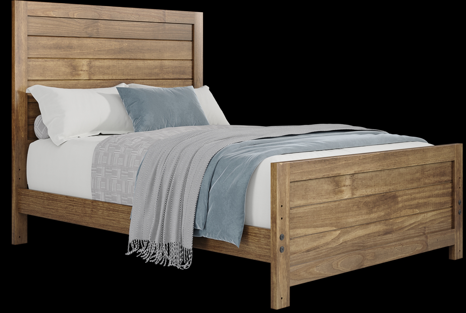 Kids Creekside 2.0 Chestnut Full Panel Bed - Thumbnail - Image 1
