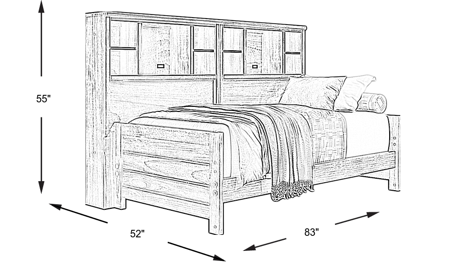 Dimension Image. Please refer to the Dimension Tab on this page for dimension details.