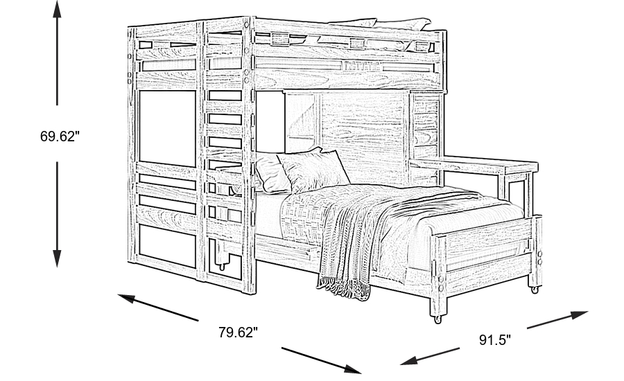 Dimension Image. Please refer to the Dimension Tab on this page for dimension details.