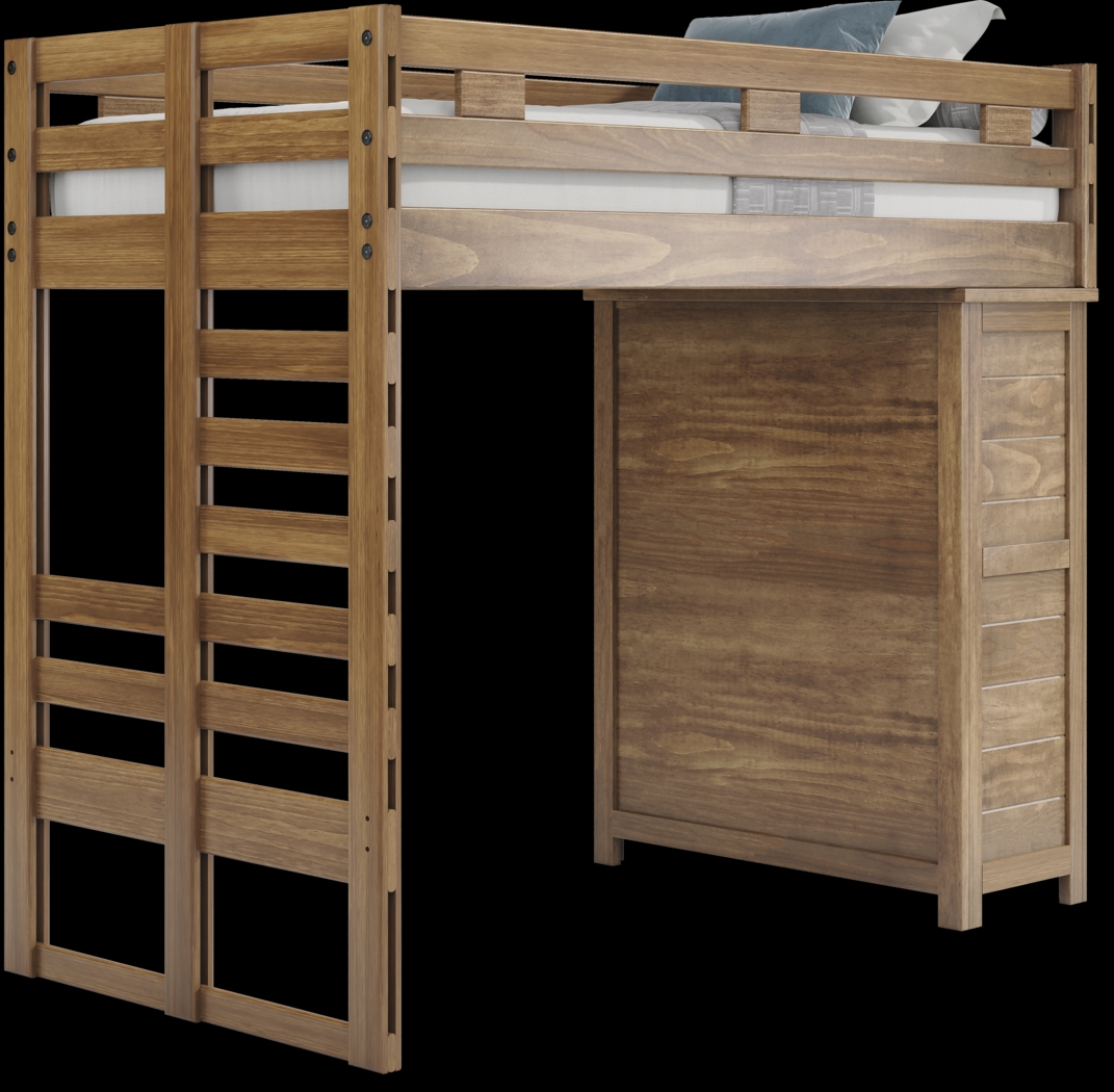 Kids Creekside 2.0 Chestnut Twin Loft with Chest - Thumbnail - Image 4