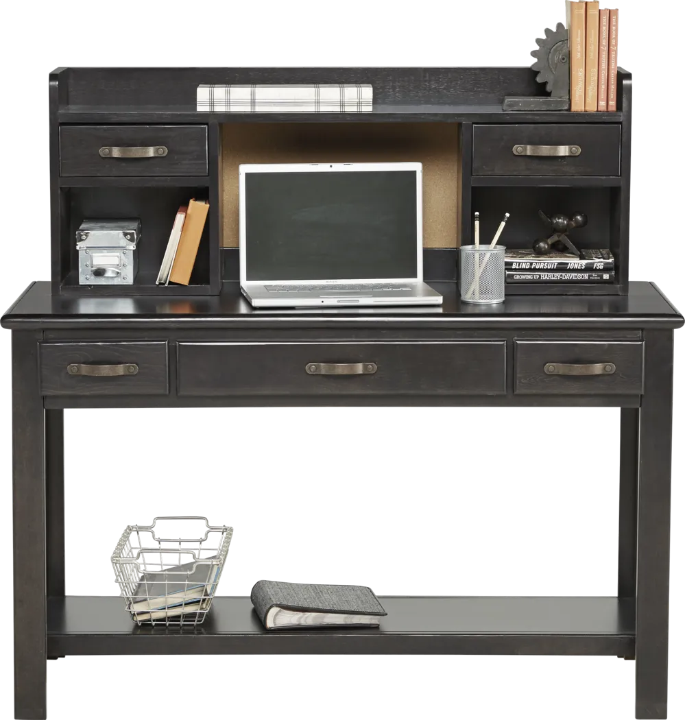 Creekside Charcoal Desk and Hutch - Thumbnail - Image 1