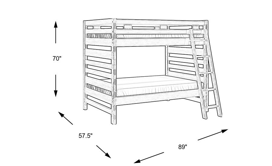 Dimension Image. Please refer to the Dimension Tab on this page for dimension details.