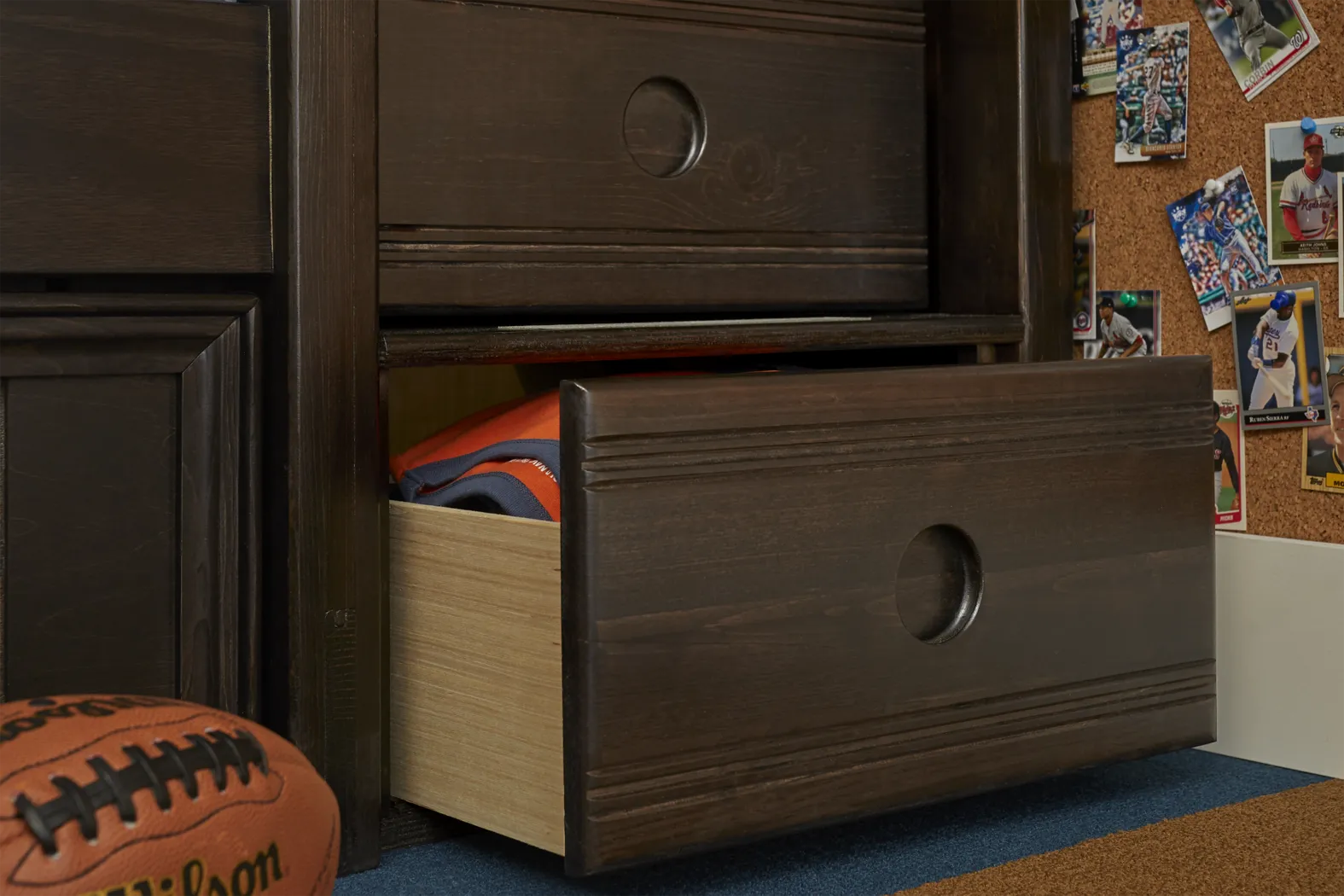Creekside Charcoal Twin/Full Step Bunk with Chest & Desk Attachment - Image 7