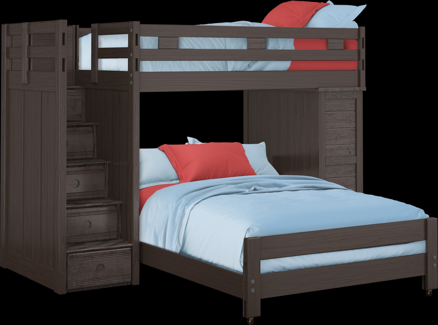 Creekside Charcoal Twin/Full Step Bunk with Chest - Thumbnail - Image 2