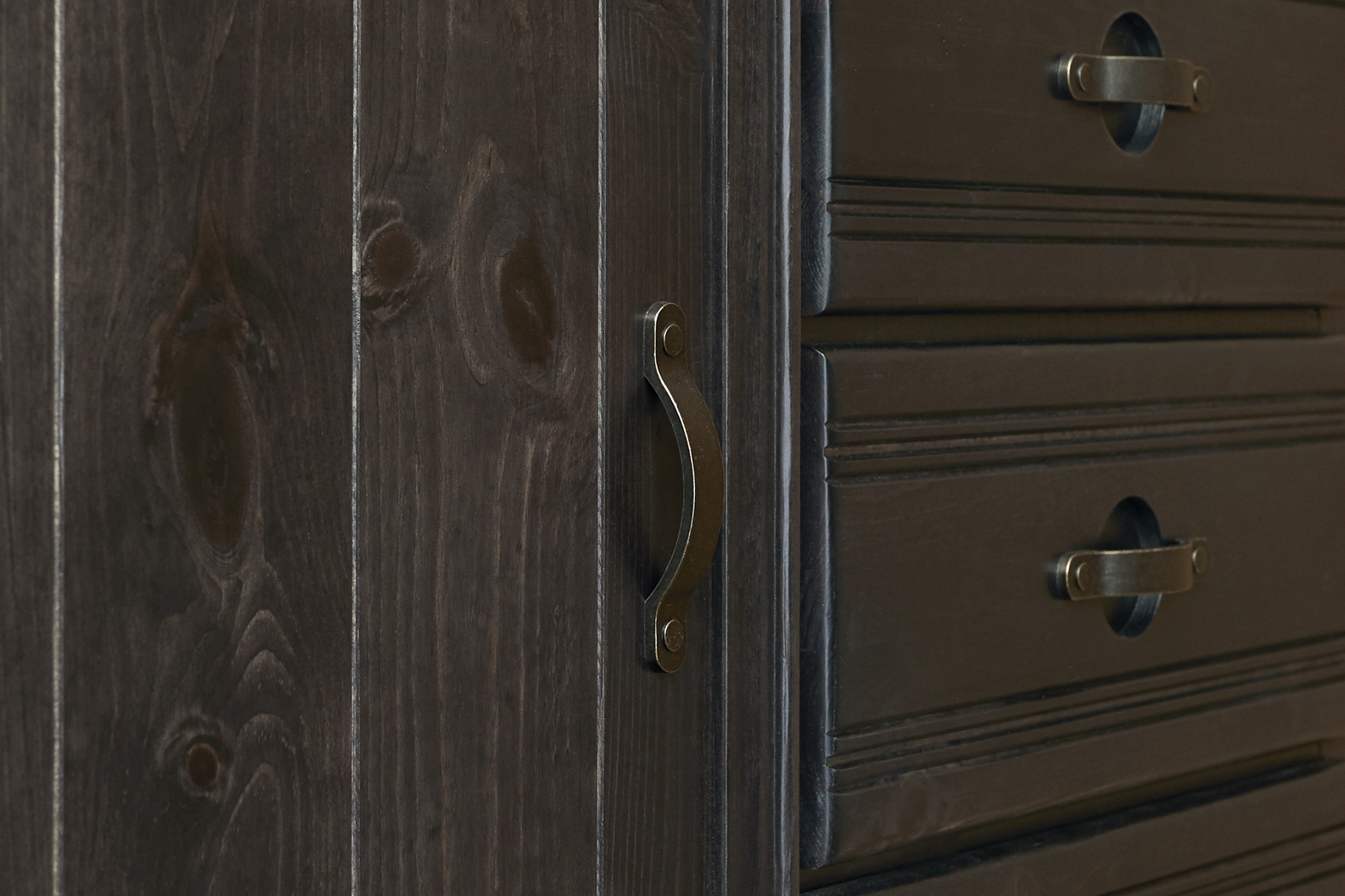 Creekside Charcoal Twin/Twin Student Loft Bed with Two Chests and Desk - Thumbnail - Image 4