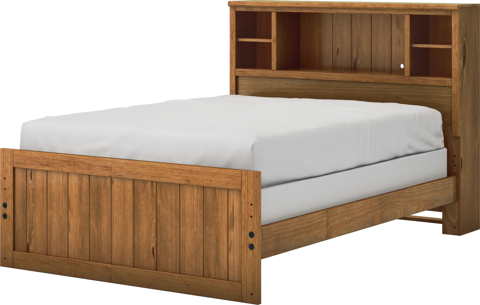 Creekside Chestnut 3 Pc Full Captain's Bookcase Bed - Thumbnail - Image 2