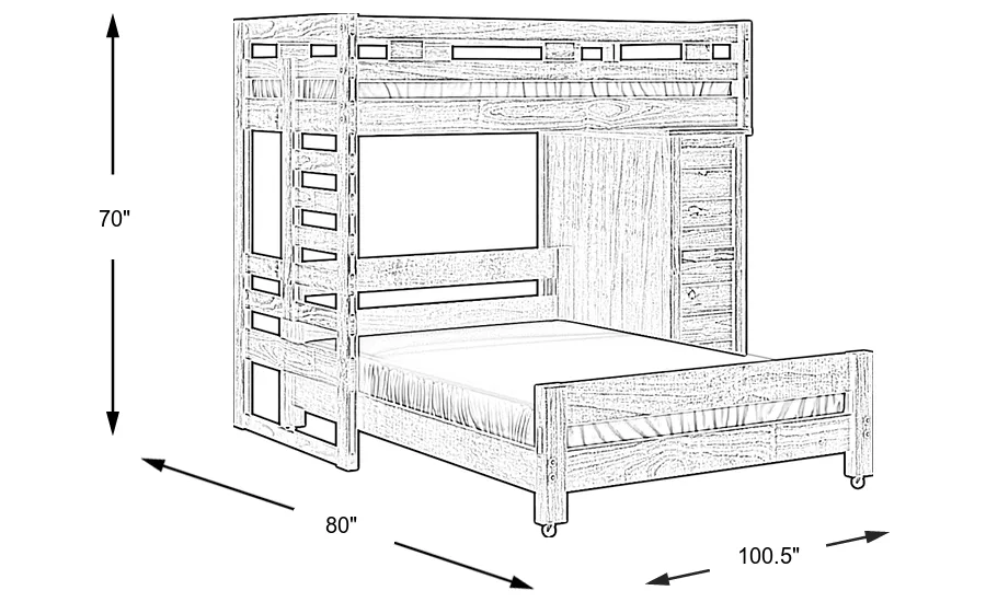 Dimension Image. Please refer to the Dimension Tab on this page for dimension details.